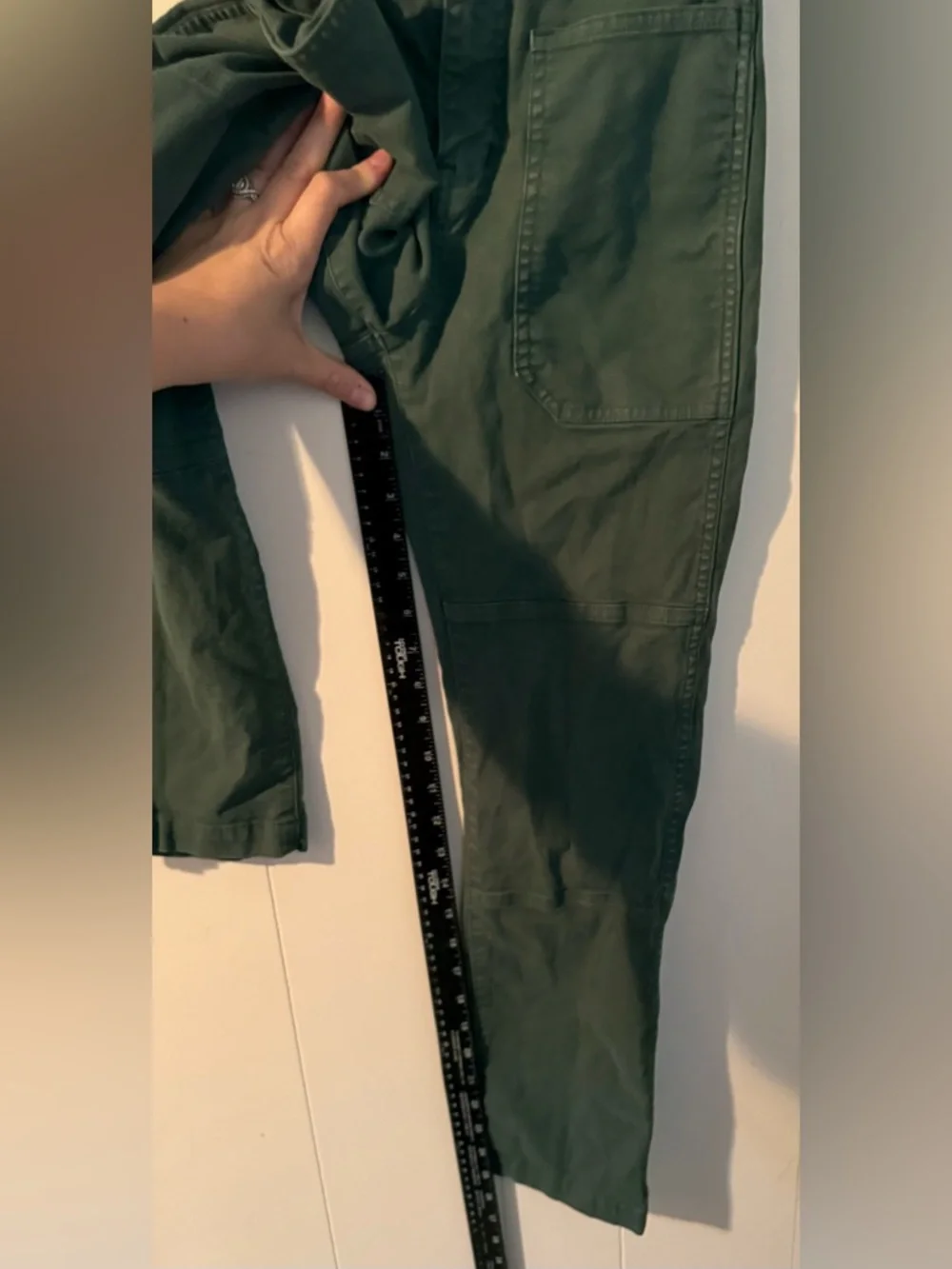 Madewell Dark Olive Green Utility Cargo Pants - Picture 6 of 9